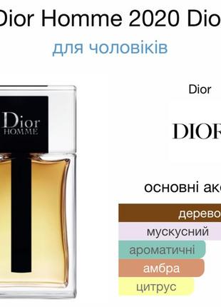 Christian dior homme 2020 розпив