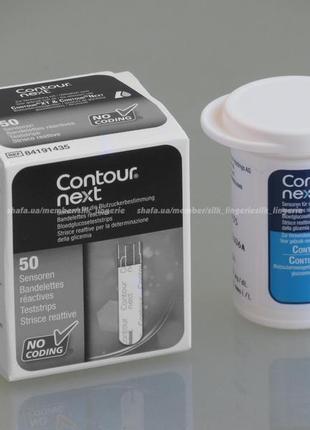 Тест полоски для глюкометра contour next(контур некст) 50шт без коробочки