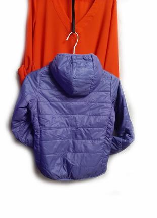 Куртка демисезонная фиолетовая на девочку 9-10лет рост 140см7 фото