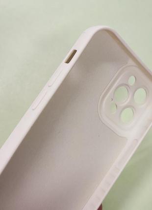 Чехол silicone case full camera iphone 12pro white 3