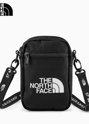 Сумка через плече месенджер the north face. барсетка норд фейс. tnf унісекс чорний