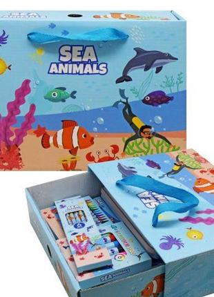 Канцелярський набір подарунковий "sea animals"1 фото