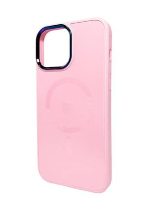 Чохол для смартфона ag glass sapphire magsafe logo for apple iphone 15 pro max pink