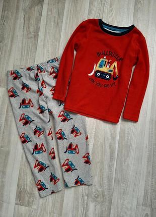 Плюшевая пижамка с екскаватором ❤ фирма rebel primark ❤