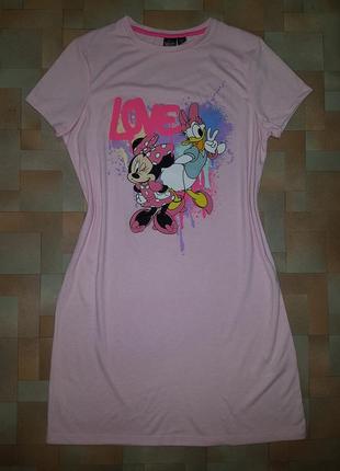 Яркая ночная рубашка minnie mouse, ночнушка нереально красивая disney xs р-р1 фото