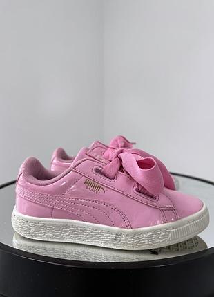 Популярные кроссовки с бантами puma basket