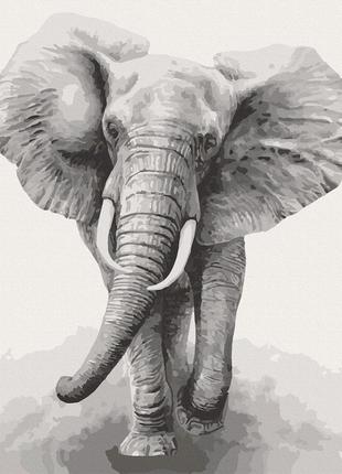 Картина за номерами. art craft "африканський слон" 40х50 см 11629-ac