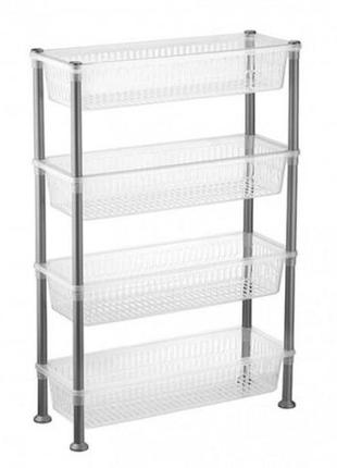 Етажерка bursev plastik універсальна вузька  прозора  5158 91
