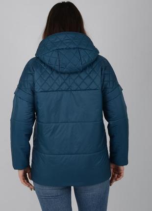 Женская стеганая  качественная куртка жилетка трансформер с отстежными рукавами, весна осень5 фото
