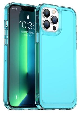 Чохол для смартфона cosmic clear color 2 mm for apple iphone 11 pro max transparent blue