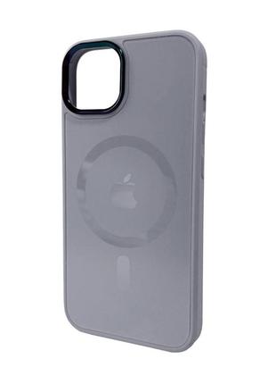Чохол для смартфона ag glass sapphire magsafe logo for apple iphone 13 grey
