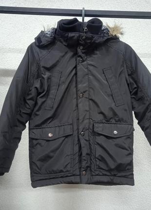Зимняя тёплая куртка для мальчика 7-8 лет, рост 128 см h&m2 фото