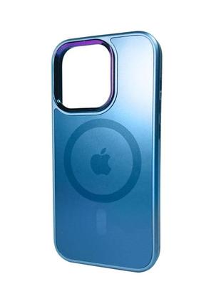 Чохол для смартфона ag glass sapphire magsafe logo for apple iphone 14 pro blue