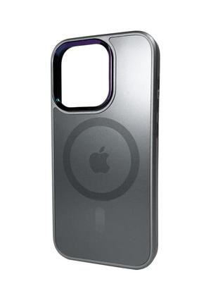 Чохол для смартфона ag glass sapphire magsafe logo for apple iphone 14 pro grey