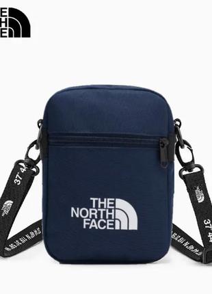 Сумка через плечо мессенджер the north face. барсетка норд фейс. tnf унисекс синий