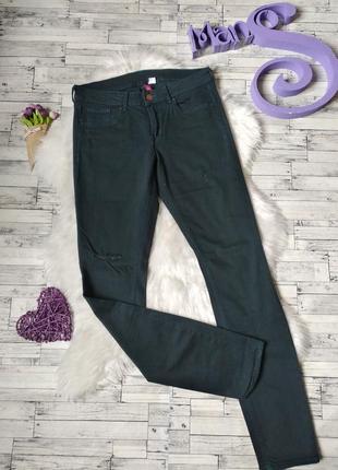 Джинси h&m жіночі темно зелені розмір s (44)