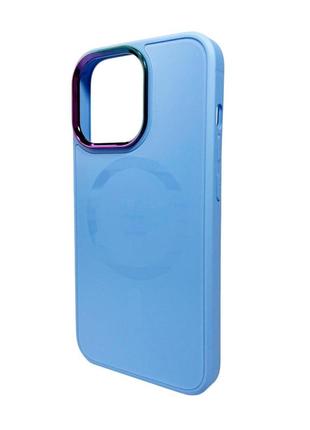 Чохол для смартфона ag glass sapphire magsafe logo for apple iphone 15 sierra blue