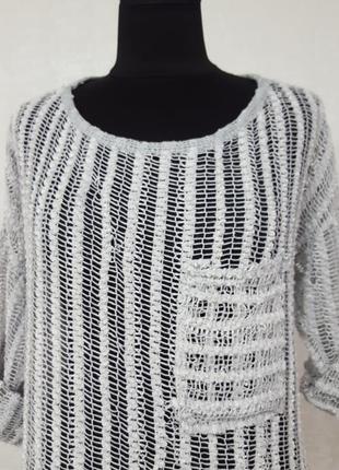 Блуза-сітка великої в'язки5 фото
