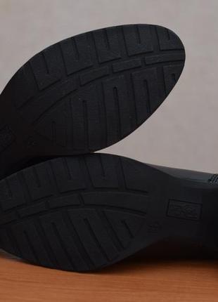 Черные кожаные ботильоны на каблуке, туфли footglove, 39 размер. оригинал10 фото