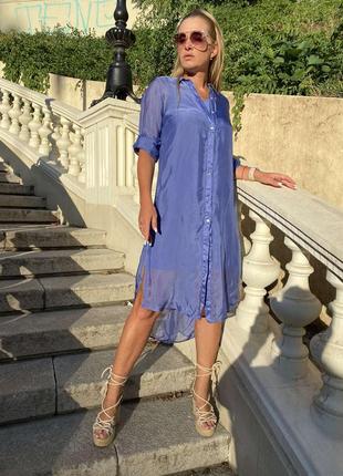 Шикарне ошатне літнє плаття італія шовк