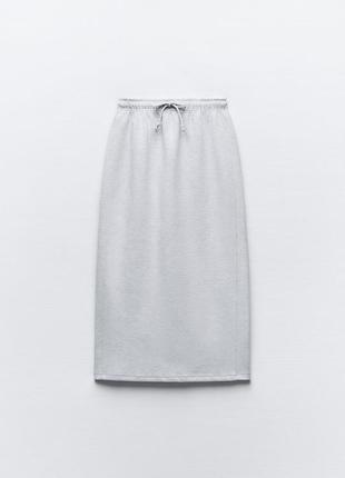 Плюшевоае юбка средней длины clean interlock7 фото