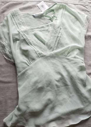 2 в 1 мятная прозрачная блуза с майкой bhs2 фото