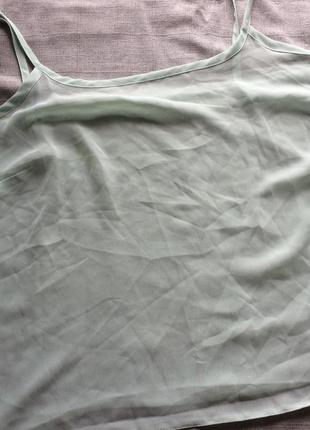 2 в 1 мятная прозрачная блуза с майкой bhs6 фото