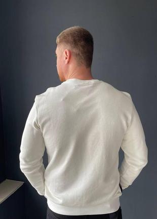 Свитшот белого цвета хуго модный для мужчины кофта hugo мужская черная реглан / свитшот4 фото