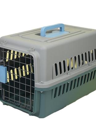 Сумка переноска для котов и кошек пластиковая pet style "door" 48х32х30 см