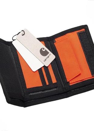 Гаманець carhartt wip alec жовтогарячий3 фото