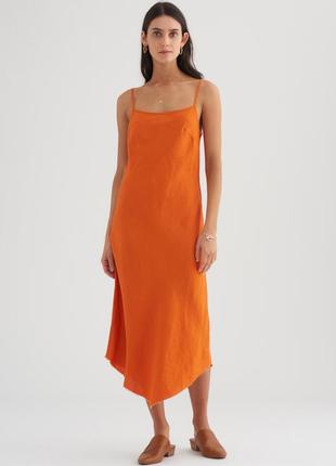 Легкий лляний сукня сарафан nienhaus woman