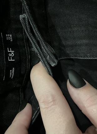 Качественная базовая джинсовая юбка черная батал5 фото