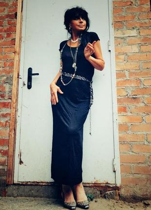 Платье сарафан трикотаж warehouse из вискозы макси длинное #721 фото