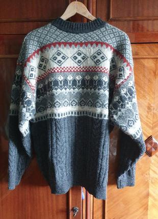 Пуловер джемпер свитшот свитер изчистой шерсти2 фото