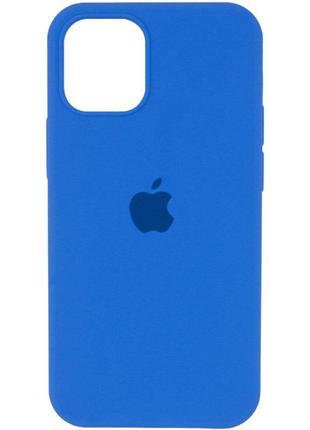 Чохол для смартфона silicone full case aa open cam for apple iphone 12 pro max 3, royal blue