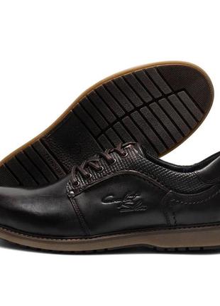 Мужские кожаные туфли kristan brown, коричневые мужские демисезонные повседневные. мужская обувь4 фото