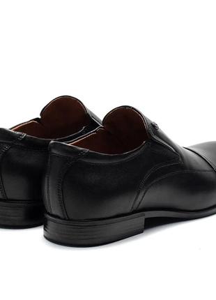 Мужские кожаные туфли cevivo, черные мужские демисезонные повседневные. мужская обувь3 фото