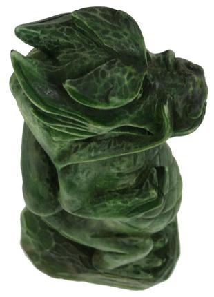 Статуэтка ручной работы зеленый древесный дракон символ 2024 года9 фото