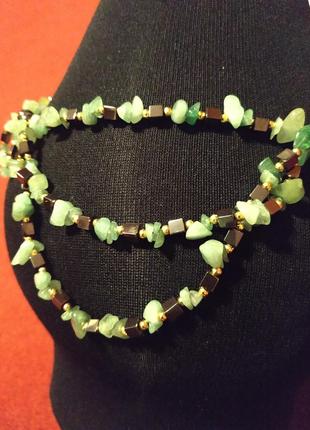 Прикраси ручної роботи, намиста з бірюзовим каменем