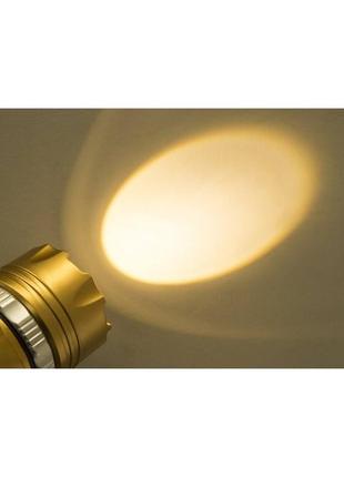 Кемпінгова led-лампа sb 9688 з ліхтариком і сонячною панеллю золота6 фото