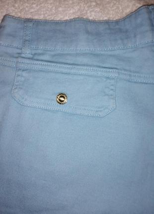 Котоновые шорты голубые, бирюзовые, l/xl7 фото