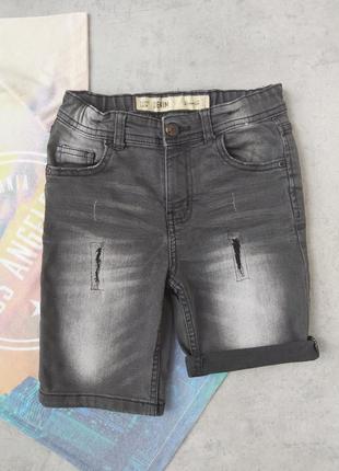 Стильные джинсовые шорты hm на 7 - 8лет4 фото