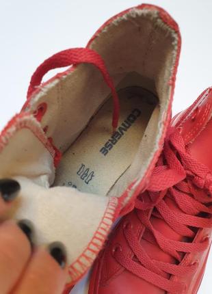 Красные прорезиненные кеды Cotton converse5 фото