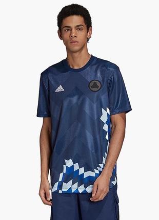 Шикарна футболка adidas tango advanced jersey t-shirt blue