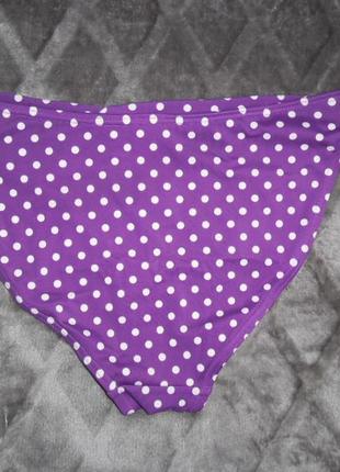 Плавки купальные женские фиолетовые в горошек,размер евро 10 (46 размер) от f&f2 фото