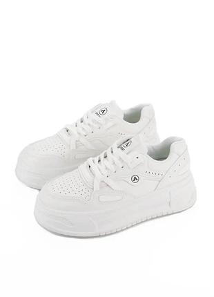 Кроссовки женские разные цвета на платформе эко кожа демиссион