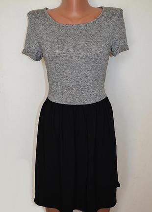 Оригинальное комбинированное платье new look