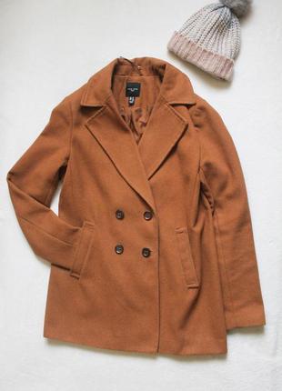 Коричневе пальто зі знімним хутром від new look, розмір xl3 фото