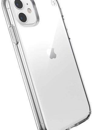 Чохол прозорий протиударний з антимікробним покриттям speck presidio perfect clear для iphone 11 (6.1") crystal