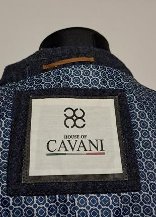 Люкс бренд шерстяное пальто английское мужское в стильную клетку cavani6 фото